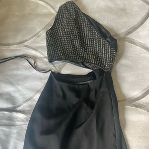 Tamara Mellon cut out dress with grommets